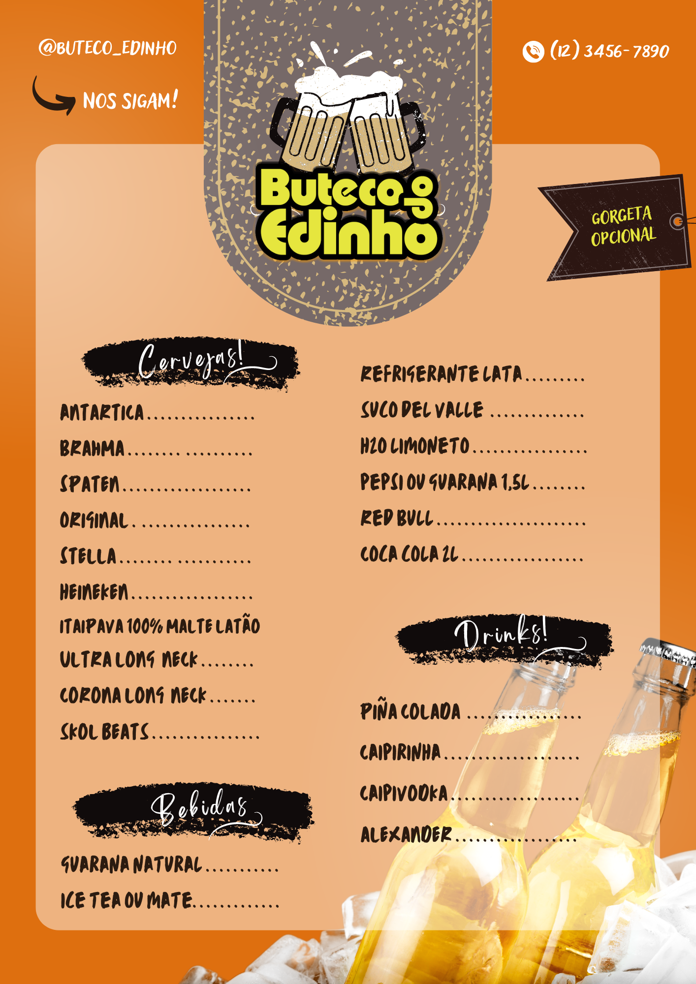 Cardápio para Restaurante